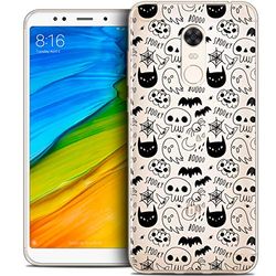 CASEINK fodral för Xiaomi Redmi 5 Plus (6) fodral [kristallgel HD halloween kollektion spooky design - mjuk - ultratunn - tryckt i Frankrike]