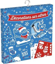 Décorations sur vitres – avec 1 feutre, 6 cartes, 3 posters à décalquer et 3 pochoirs – À partir de 6 ans