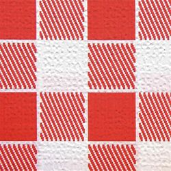 García de Pou 196.08 - Mantelines cortados y plegados M Vichy, 50 G/M2, 100 x 100 cm, 200 unidades, Rojo y Blanco