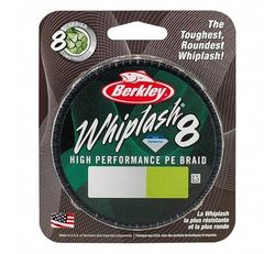 Berkley Coup de fouet8 Whiplash8, Ligne de pêche, Superline, Predator Fishing, Pike, Perch, Zander, Trout, Unisex, Moss Green, 0.18mm, 23.3kg, 51lb, 165yd Unisexe, Vert Mousse