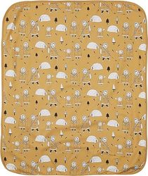 IGI natur babykläder BIO krypfilt – 85 x 100 cm – GOTS certifierad – Igloo, GUL, En Storlek