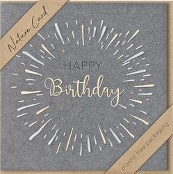 bsb - Birthday Card - Nature Card - Sustainable Birthday Cards - Birthday Cards with Envelope - Birthday Card Women & Men - Greeting Card 15.5 x 15.5 cm