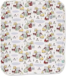 IGI natur babykläder BIO krypfilt – 85 x 100 cm – GOTS certifierad – Cold City, röd, En Storlek