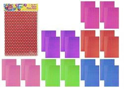 Lot de 4 Sets de Table plastifiés à Pois - 38,5 x 26 cm - Couleurs Assorties et Design sans désordre - Parfait pour Toutes Les célébrations