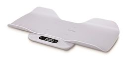 TERRAILLON - BABY FIT - Elektronische babyweegschaal, 2-in-1, afneembare reiswieg, gewichtsvergelijkingsfunctie, kindervergrendeling, schaal 5-10-15 g, capaciteit 180 kg, hoes inbegrepen, wit