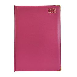 G4GADGET G4 2024 różowy format A4, pamiętnik, twarda okładka, papier 80 g/m², do biura biznesowego i domu