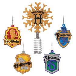 Hallmark Harry Potter Miniatuur Kerstboomtopper en 4,8 cm Mini Ornamenten, Set van 5, Onbreekbaar