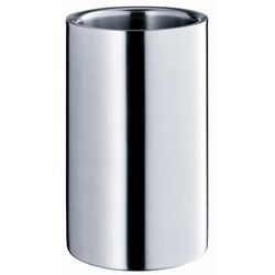 WMF Manhattan Refrigerador de garrafas de 12 cm, mate com parede dupla, refrigerador de garrafas de vinho e champanhe, tampa de aço inoxidável Cromargan Mate