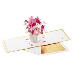 Hallmark Signature Paper Wonder Pop Up Card, Happy Thoughts Bouquet (Nurses Day Card, Teacher Appreciation, Healthcare Worker Gift) (1299RZH1135)