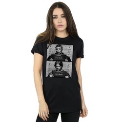 Supernatural Womens/Ladies Winchester Mugshot Cotton Boyfriend T-Shirt