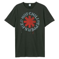 Amplified Unisex Adult Red Hot Chili Peppers Logo T-Shirt