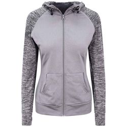 AWDis Cool Womens/Ladies Zoodie Contrast Full Zip Hoodie
