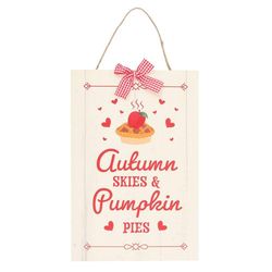 Something Different Autumn Skies & Apple Pies Hanging Sign
