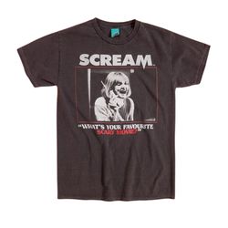 Scream Unisex Vuxen Whats Your Favourite Scary Movie Vintage Wash T-Shirt