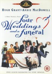 Fire bryllupper og en begravelse / Four Weddings and a Funeral (DVD)