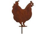 Rost-Huhn aus Metall, 20 cm