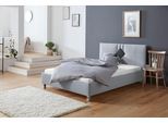 Polsterbett, grau, B:150cm H:98cm L:210cm, Bezug Bett: 100% Polyester;Bonnell-Federkernmatratze: 51% Polypropylen, 39% Polyester, 10% Baumwolle;Kaltschaummatratze: 100% Polyester, Bezug abnehm- und waschbar bis 60C, WESTFALIA SCHLAFKOMFORT, Betten, Polsterbett