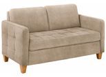 2-Sitzer HOME AFFAIRE "Earl", beige, B:133cm H:78cm T:78cm, Struktur fein (100% Polyester);Luxus-Microfaser ALTARA NUBUCK (100% Polyester);Luxus-Microfaser in Lederoptik (100% Polyester), Sofas