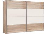 Schwebetürenschrank WIMEX "Easy", weiß (struktureichefarben hell, weiß), B:270cm H:210cm T:65cm, Schränke, Schwebetürenschrank
