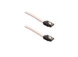 DUTZO Sleeved SATA-kabel - Weiß - 1 m