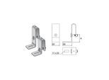 Wibe Wall bracket 11/75 pre-galvanized