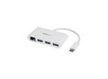 StarTech.com USB-C Hub 3-Port with Gigabit Ethernet USB-Hubs - 3 - Weiß