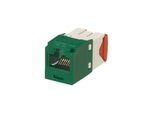 PANDUIT Mini-com module cat 5e utp 8 pos 8 wire universal green
