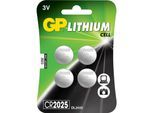GP 1x4 CR2025 3V Lithium Cell