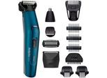 BaByliss Multifunktionstrimmer MT890E MEN Japanese Steel, 12-in-1 Multigrooming Set für Gesicht & Körper, blau|schwarz