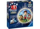 Ravensburger Puzzleball Nachtlicht PAW Patrol, 72 Puzzleteile, mit Leuchtsockel inkl. LEDs; FSC® - schützt Wald - weltweit, braun|bunt