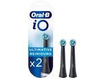 Oral-B Aufsteckbürsten iO Ultimative Reinigung BLACK, iO Technologie, schwarz