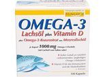 OMEGA-3 LACHSÖL plus Vit.D plus Omega-3 Konz.Kps. 100 St