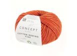 Cotton-Merino Fine Katia, Orange, aus Baumwolle