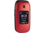 Swisstone BBM 625 Klapphandy (6,1 cm/2,4 Zoll), rot|schwarz