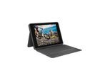 Logitech Rugged Folio - keyboard and folio case - German - Tastatur & Folio-Set - Deutsch - Schwarz