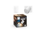 Philips Hue Runner Single Spotlight - White - With Dimmer Switch