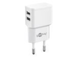 Goobay Dual USB charger 2.4 A (12W) white