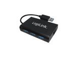 LogiLink USB3.0 3-Port Hub with Ethernet USB-Hubs - 3 - Schwarz
