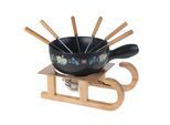 Nouvel Fondue "Nouvel Nouvel Käsefondue-Set Schlitten, Schwarz"