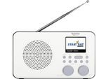 TechniSat VIOLA 2 C IR Tragbares Internet-Radio (Digitalradio (DAB), Internetradio, UKW mit RDS, mit DAB+, Farbdisplay, Akku), schwarz|weiß