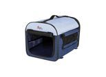 Trixie Soft Kennel Basic M: 55 × 65 × 80 cm dark grey/light grey