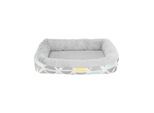 Trixie Bunny cuddly bed square plush 30 × 6 × 22 cm multi coloured//grey