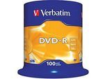Verbatim® DVD-R, bis 16fach, 4,7 GB/120 min, 100er-Spindel