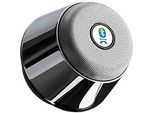 Bluetooth Lautsprecher Chrome, mit integriertem FM-Radio, Freisprechfunktion