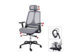 Bürostuhl MCW-A59, Schreibtischstuhl, Sliding-Funktion Stoff/Textil ISO9001 ~ grau/grau