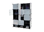 Regalsystem Cairns T306, Steckregal Garderobe Kleiderschrank, 8 Boxen je 37x37x47cm schwarz