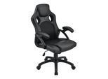 Juskys Racing Schreibtischstuhl Montreal ergonomisch Bürostuhl PC Gaming Stuhl – schwarz