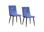 HTI-Living Stuhl Salinas Velvet Blau