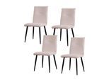 HTI-Living Stuhl Salinas Velvet 4er-Set