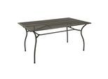 DEGAMO Gartentisch CLASSIC 90x150cm, Streckmetall anthrazit
